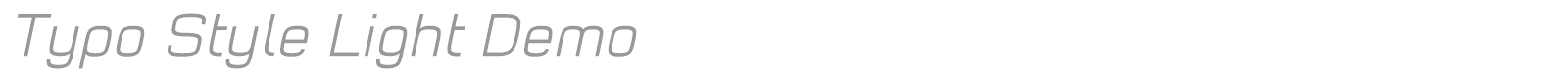 Typo Style font preview